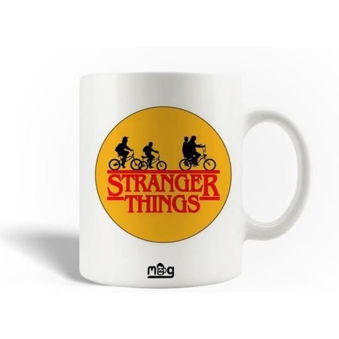 Mug - Stranger Things - Logo - Céramique - Jaune - 30cl - Compatible lave-vaisselle