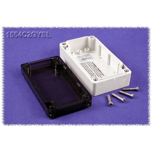 Hammond Electronics 1554C2GYSL Universele behuizing 120 x 65 x 40 Polycarbonaat Grijs 1 stuk(s)