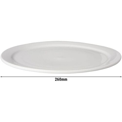 GGM Gastro (12 Stück) BUDGETLINE - Teller - flach Mammoet - Ø 260mm - Weiß Wit