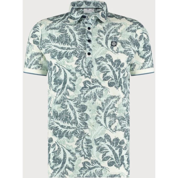 Blue Industry All-over print polo |