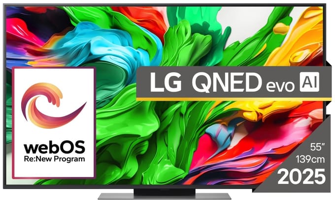 LG 55QNED86A3A - 55 inch - 4K - QNED Evo - 2025 - Buitenlands model