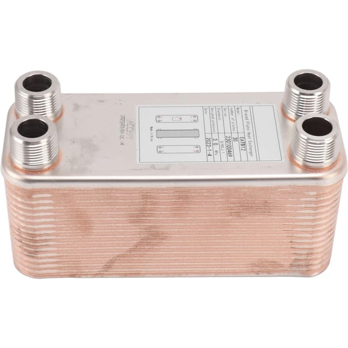 Plaatkoeler Professionele RVS Gesoldeerde Platenwarmtewisselaar voor Bier Wort Water beige