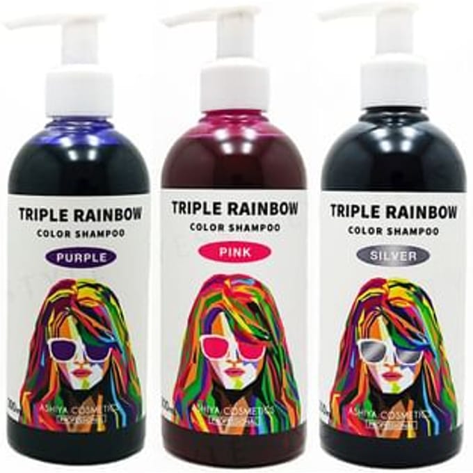 ASHIYA - Triple Rainbow Color Shampoo Silver - 300ml