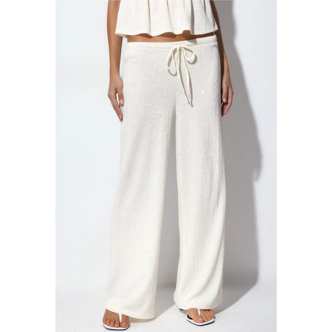 Dames Rechte Trouser met Touwtjes