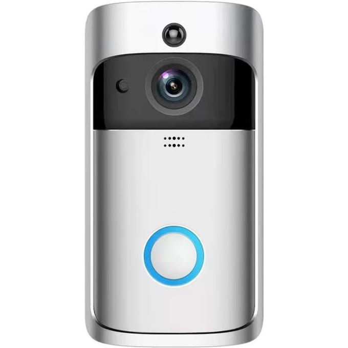 Smart Video Deurbel & Chime Home Draadloze APP Afstandsbediening Tweerichtingsgesprek Waterdichte beveiligingscamera wit