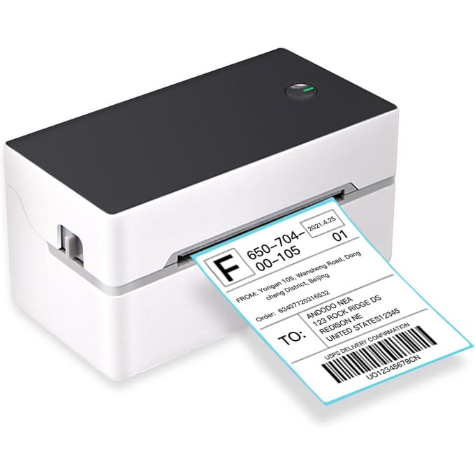 Imprimante d'étiquettes d'expédition de bureau haute vitesse USB + BT imprimante thermique directe fabricant d'étiquettes autocollant EU Plug-USB&BT
