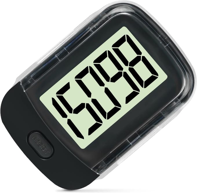 Stappenteller - Activiteitentracker - Dagelijks Wandelen - 3D Sensor Technologie - 99999 Stappen - Zwart