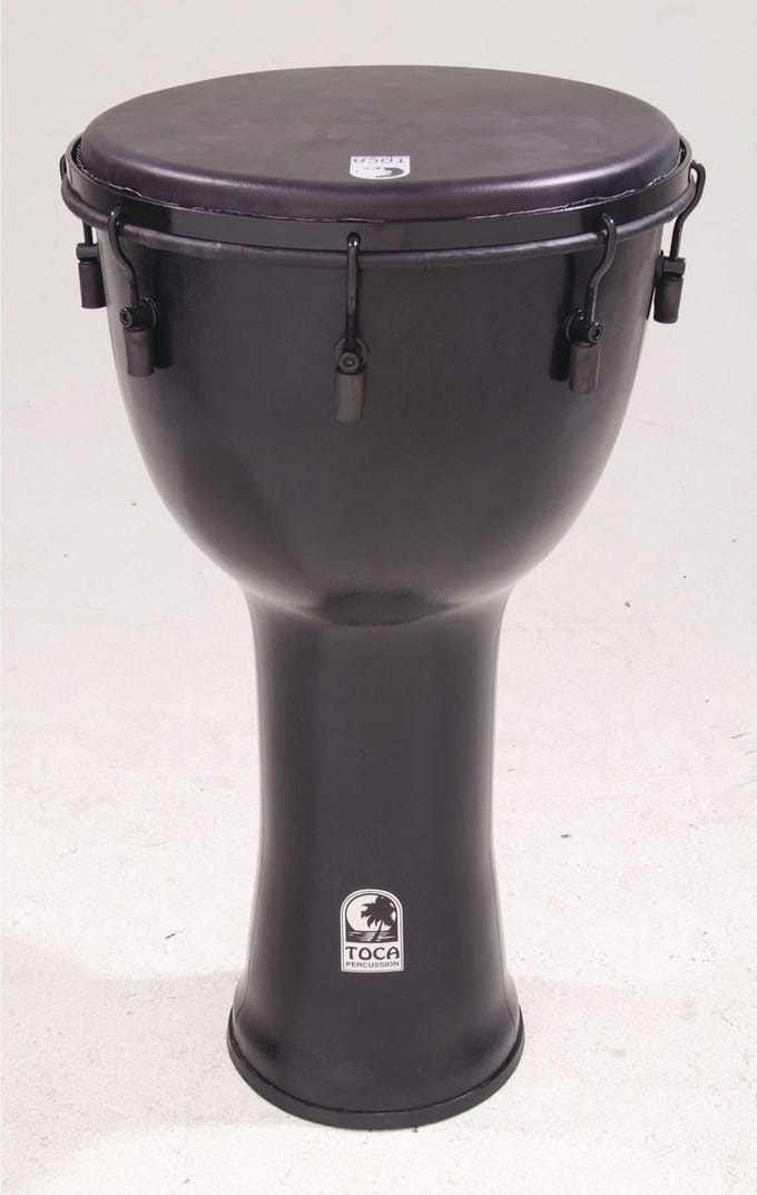 Toca Percussion Freestyle Djembe SFDMX-12BM, 12", zwart Mamba - Djembe