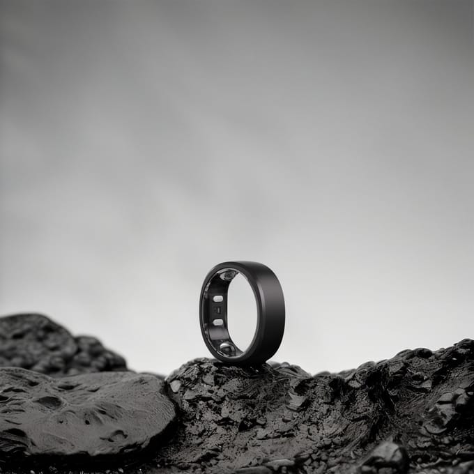 Ringconn Smart Ring Gen 2 - Maat-#7 - Kleur: Zwart