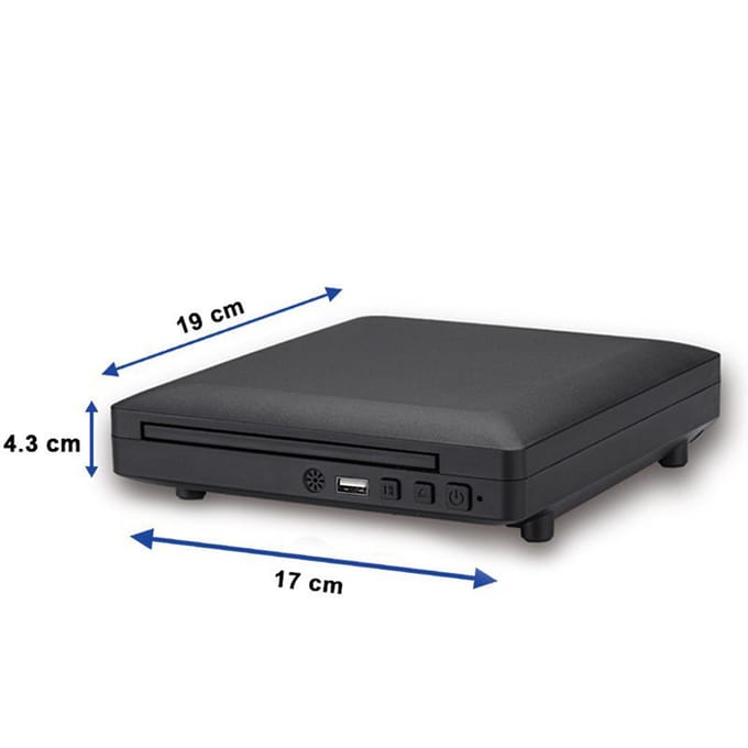 DVD CD Disc-speler Home DVD-speler Digitale multimediaspeler HD AV-uitgang met afstandsbediening EU Plug zwart