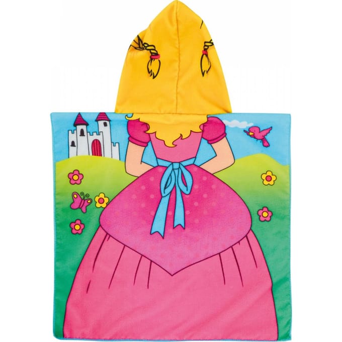 Toi-Toys Princess Poncho - Prinsessen Handdoek Poncho - 60 cm