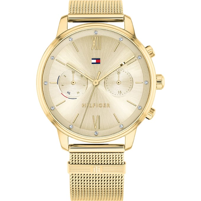 Tommy Hilfiger Blake Dames Gouden Horloge 1782302