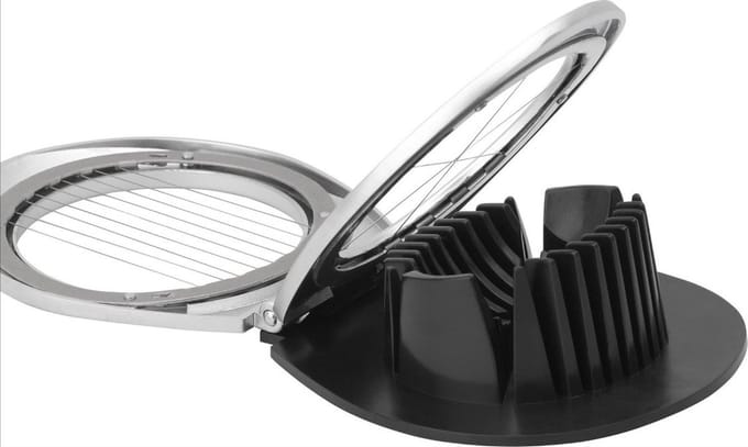 *** Duo Eisnijder 2 Opties - Dubbele functionaliteit Multifunctionele eiersnijder - Kunststof - RVS draden - Ei snijden - Egg cutter - Egg slicer - 2-in-1 - Duo Combi - van Heble® ***