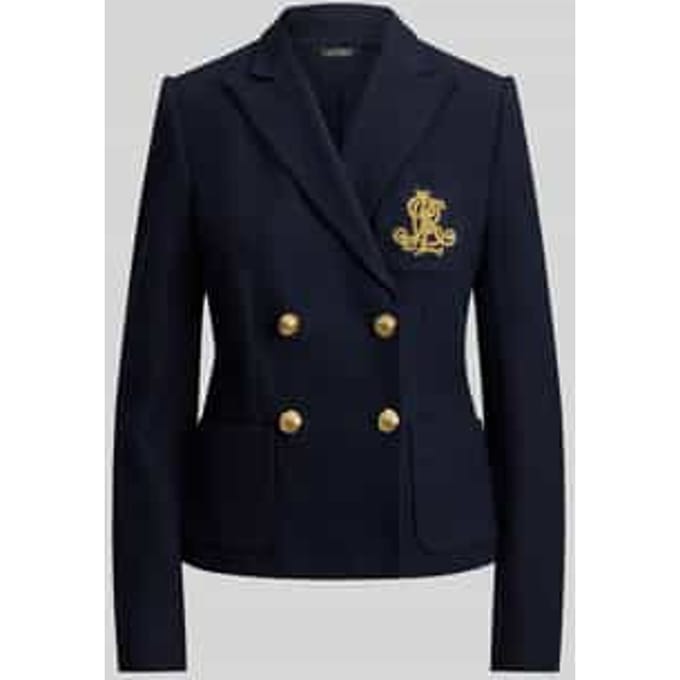 regular fit blazer van katoenmix