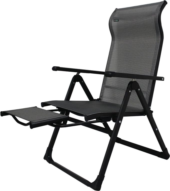 Ergonomische Opvouwbare Buitenzitstoel Grijs