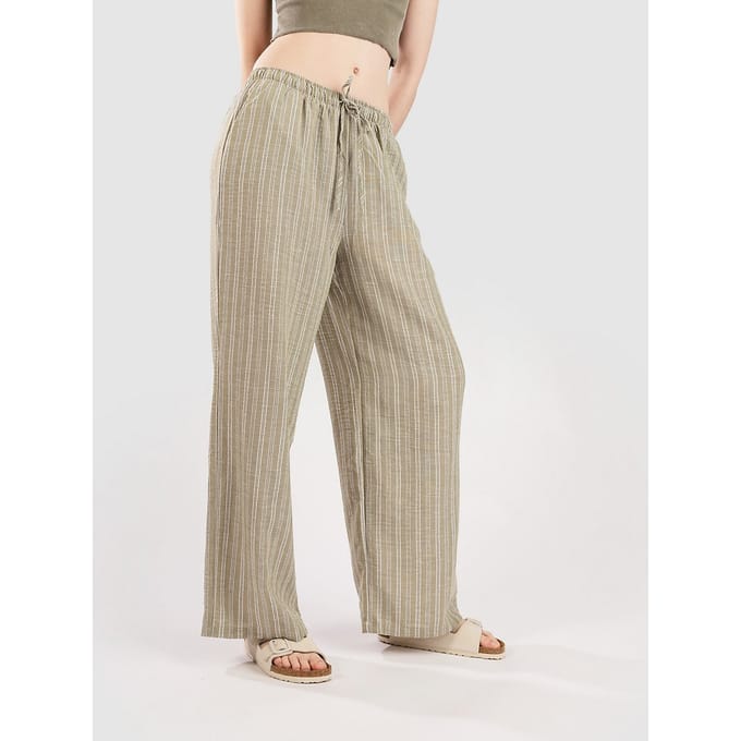24 Colours 60976B Striped Broek groen