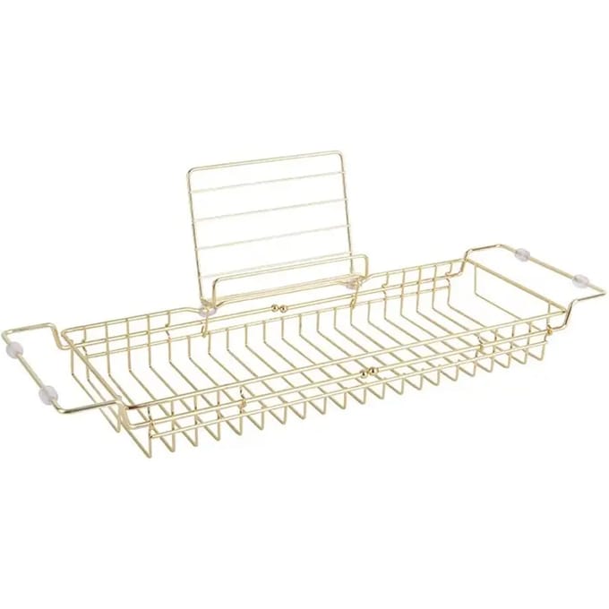 Present Time Badrek Caddy - IJzer verguld - 61-81x18x7cm - Scandinavisch