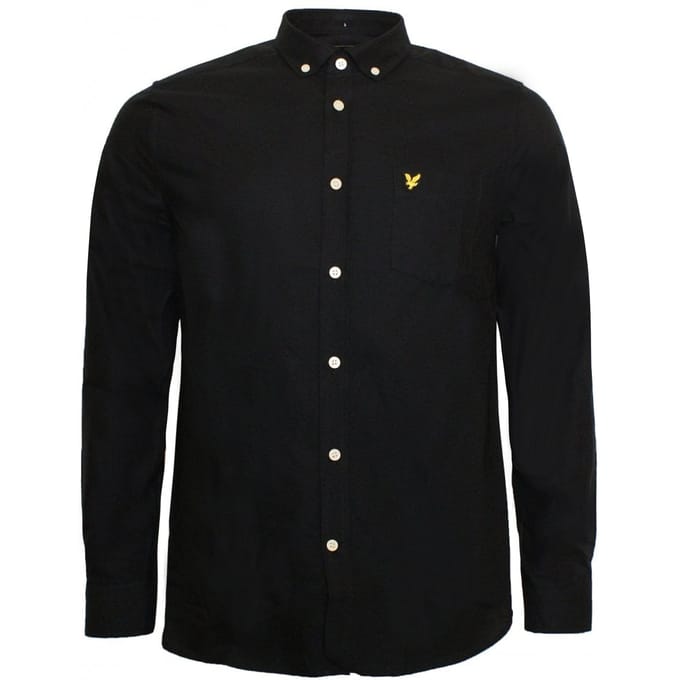 Lyle & Scott Oxford Heren Olive Groene Overhemd