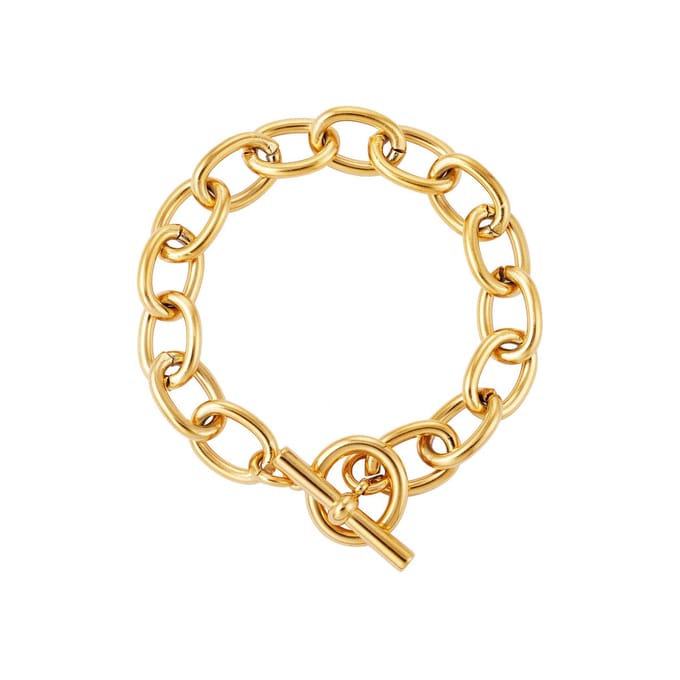 Armband - RVS - Ronde schakels - Goudkleurig