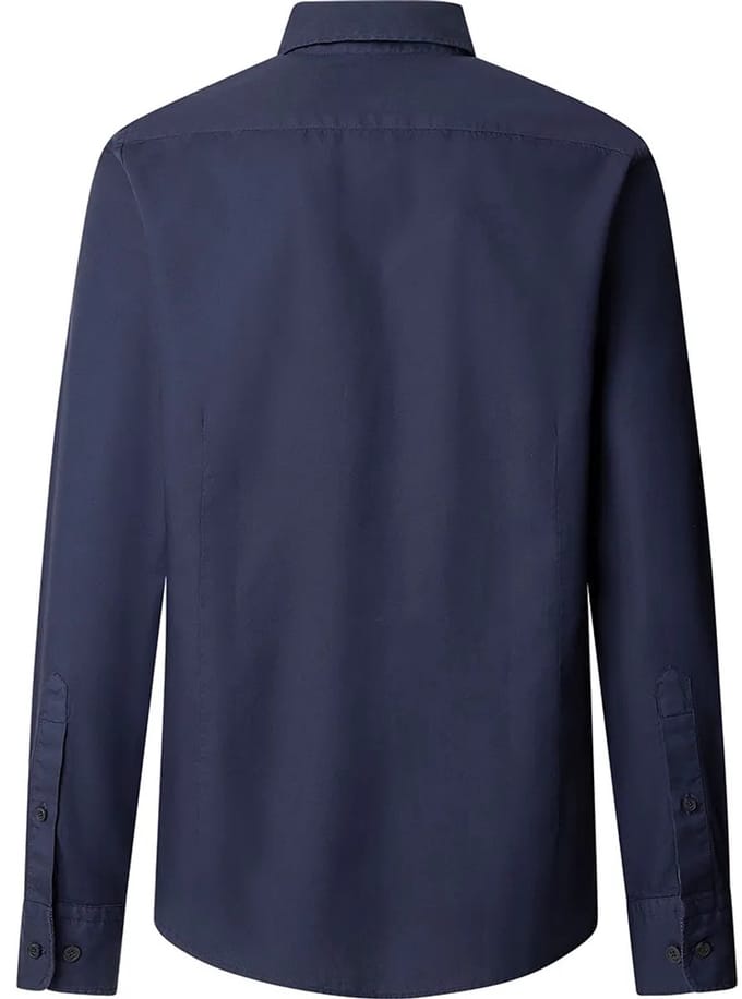 Hackett Ess Gmt Dyed Oxford Overhemd Met Lange Mouwen Blauw L Man