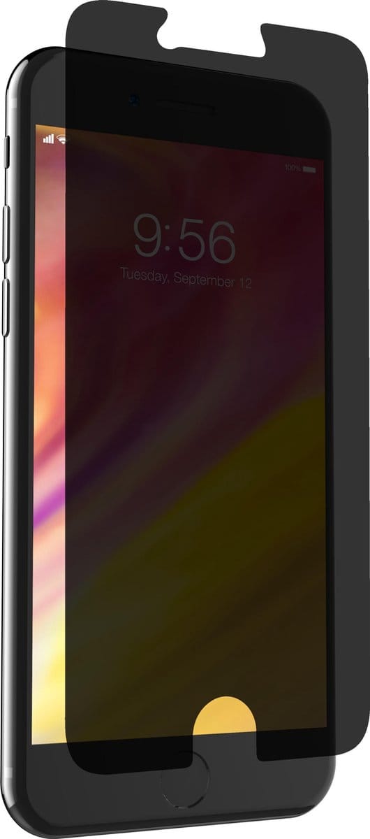 Invisible Shield - Privacy Glass+ Screenprotector iPhone 8 Plus/7 Plus - transparant