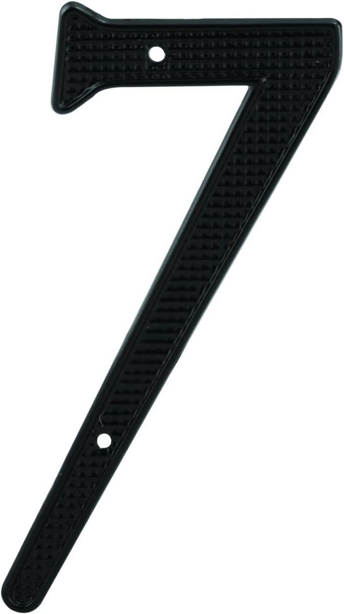 Huisnummer Set van 5 - Donkergrijs Metalen Nummerbordjes - Hoogte 10 cm