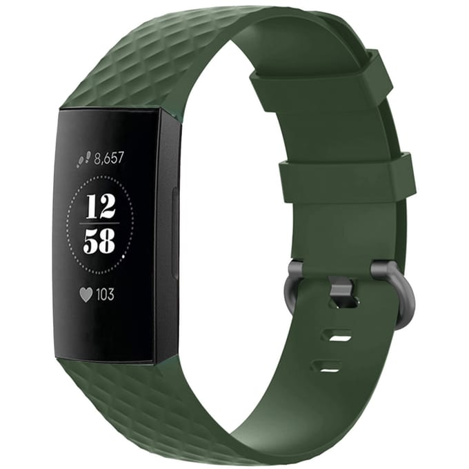 imoshion Siliconen bandje voor de Fitbit Charge 3 / 4 - Donkergroen