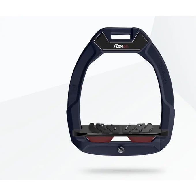 Veiligheidsstijgbeugels met Ultra Grip Incliné Bordeaux/Grijs/Bordeaux Flex-On Safe-On