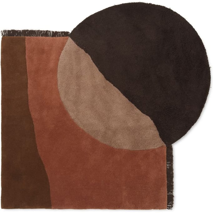 Ferm Living View Tapijt - roodbruin