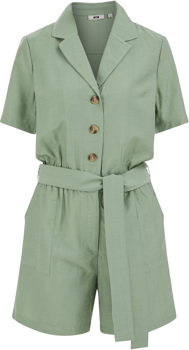 WE Fashion Dames playsuit met ceintuur