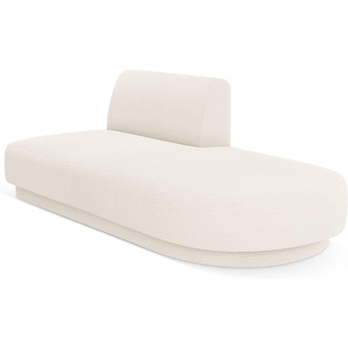 2-zits modulair zitelement Miley open rechterkant bouclé | Micadoni Limited Edition