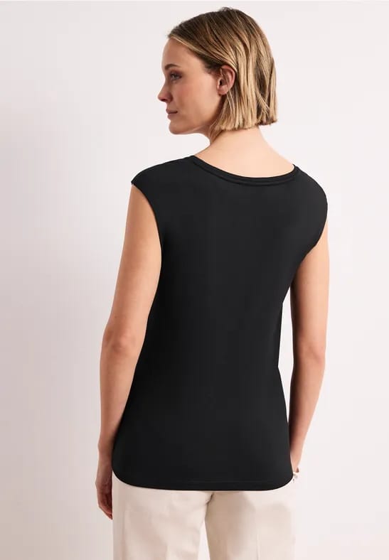 Shirt met knoopdetail
