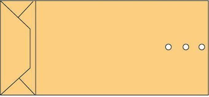 Envelop quantore monsterzak 100 x 245 x 40 mm - bruin - 250 stuks