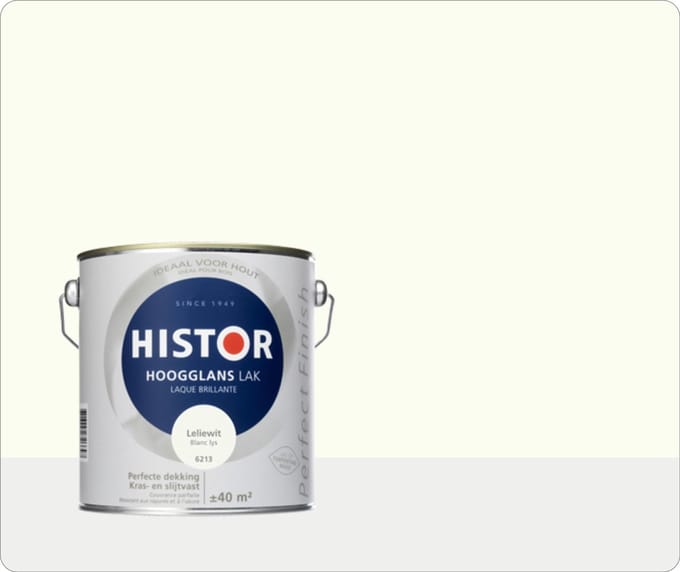 Histor Perfect Finish Lak Hoogglans 2,5 liter - Leliewit