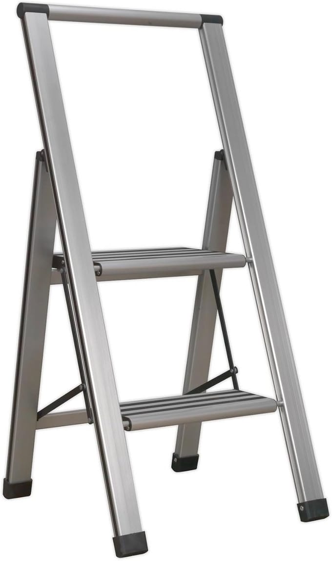 Professionele Vouwende Stap Ladder 2-Stap 150kg Capaciteit