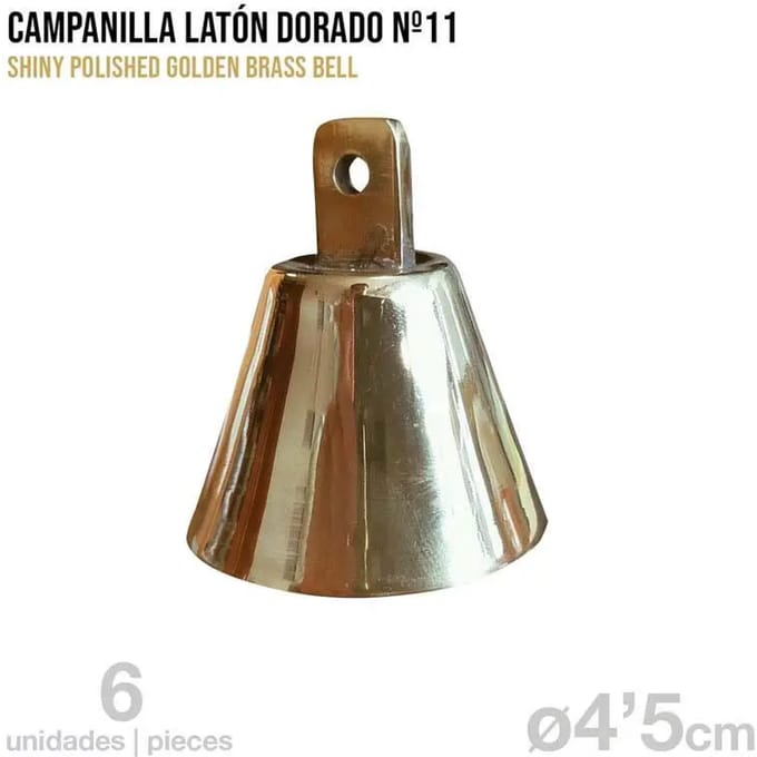 Cloches voor paard in messing Zaldi Nº11(x6)
