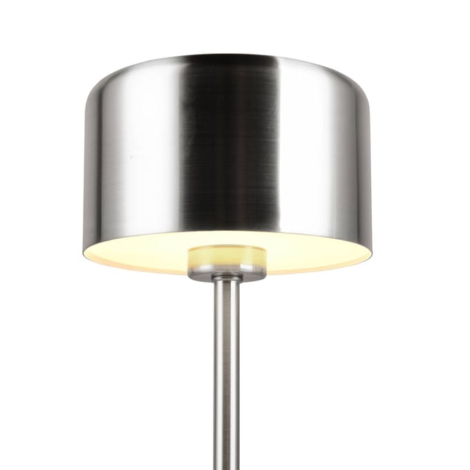REALITY JEFF - Tafellamp - Nikkel mat - incl. 1x SMD 1.5W - Touch functie - Oplaadbaar - Dimbaar
