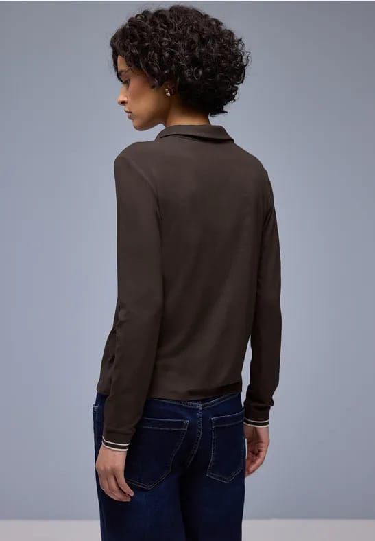 Shirt met een blouse-look