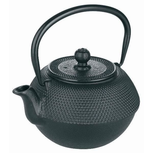 Theepot IBILI - 1,2 L - Geëmailleerd gietijzer - RVS filter - Zwart zwart