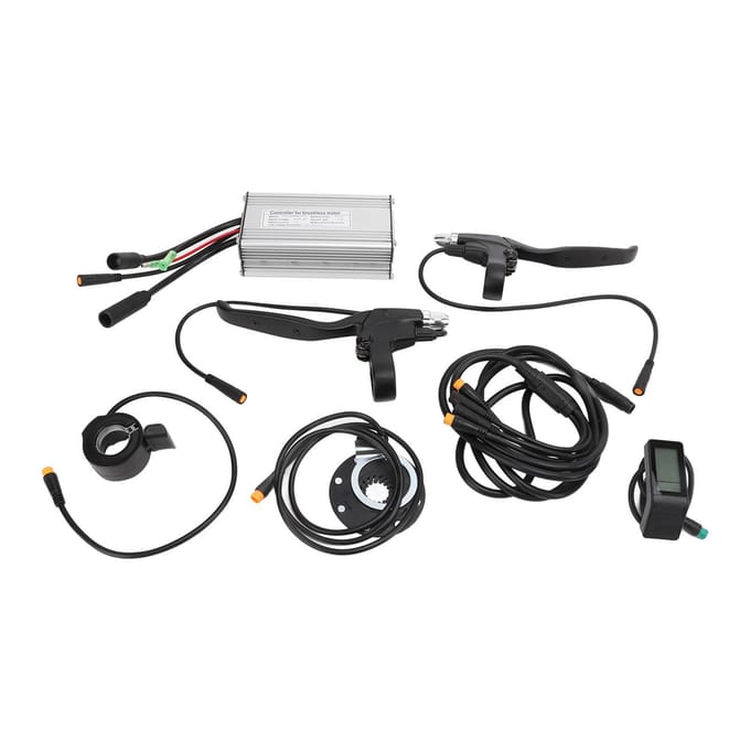 36V48V 500W Elektrische Motor Controller Kit KT 22A Motor Controller met LCD4 Display Paneel 130X black
