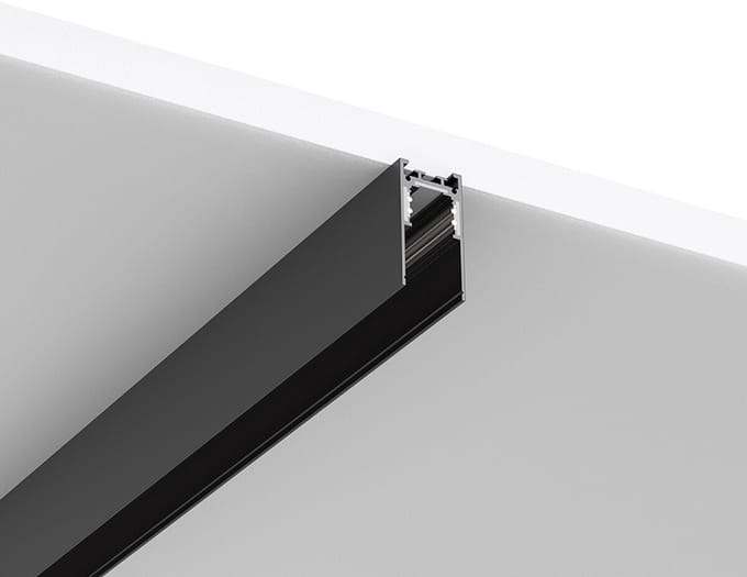 48V Magnetische Track Rail - Railsysteem - Braytron - Opbouw - Zwart - 2 Meter
