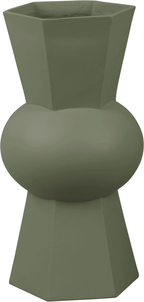 Present Time Vaas Geo Count - Jungle Groen - Ø14cm - Scandinavisch,Modern