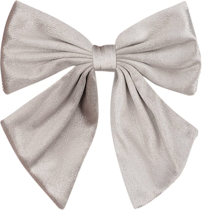 Beautiful Bow haarklem - beige- haar accessories - kerst
