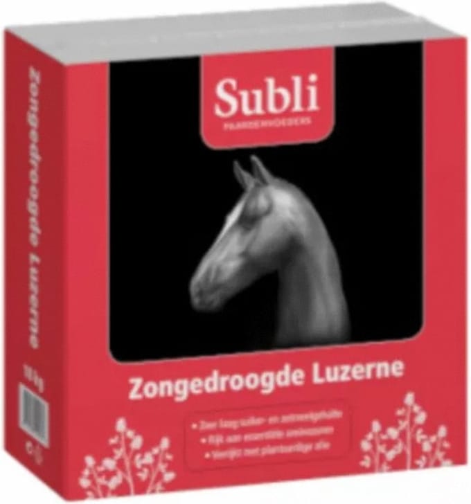 Subli Zongedroogde Luzerne - Paardenvoer - 18 kg