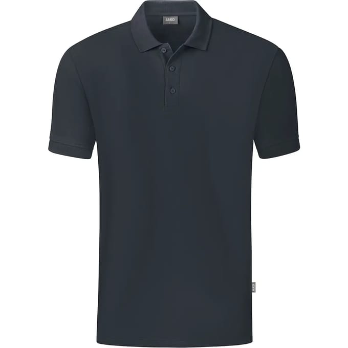 Jako Organic Polo Heren - Antraciet | Maat: M