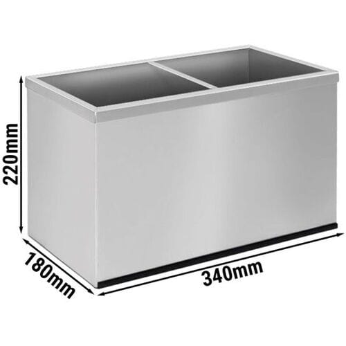 GGM Gastro RVS frame voor sausdispensers - 2x 2 L - passend voor SEK2 zilver