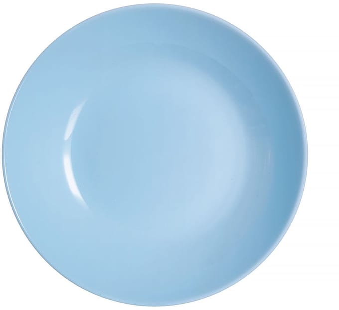 Luminarc diep bord voor soep, rond, 20cm, blauw, Diwali