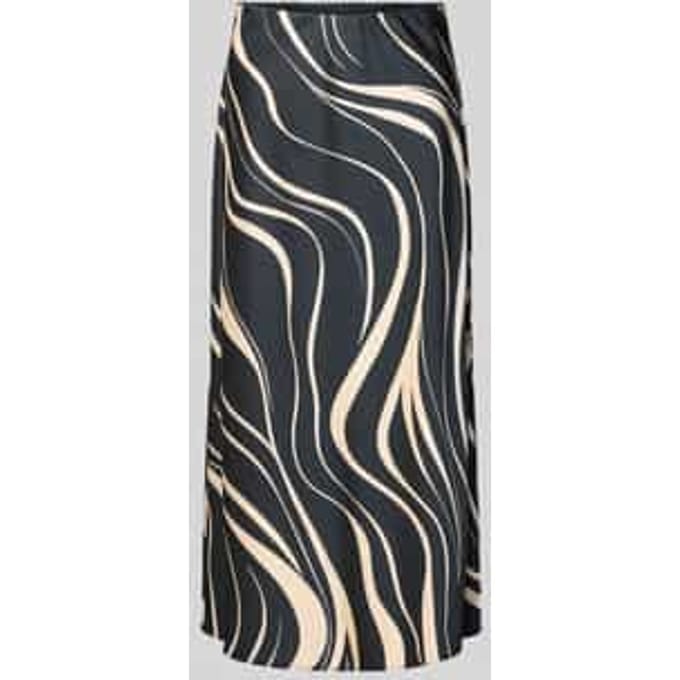 Regular fit midirok van viscosemix