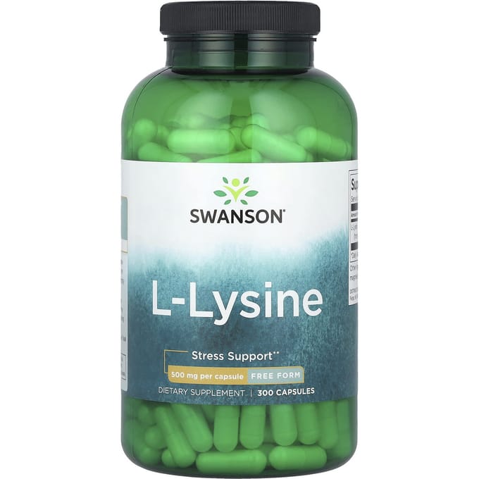 L-Lysine, 500 mg, 300 Capsules