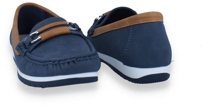 Mode-mania Dames Mocassin | Blauw | Maat: 41